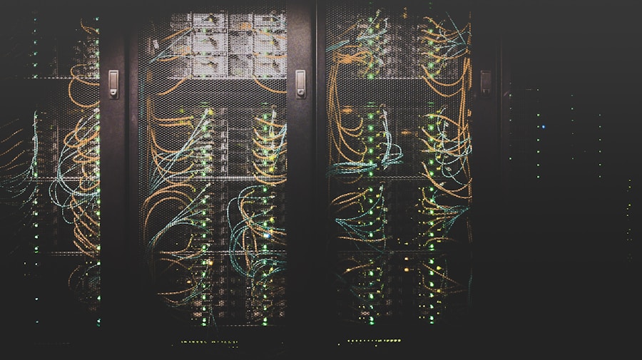 Enterprise network switch and fibre cable infrastructure